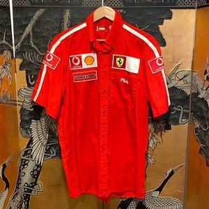 Adidas Scuderia Ferrari Button Down Shirt